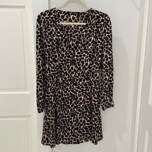 Zara dress animal print 🦒. Size L. Never worn